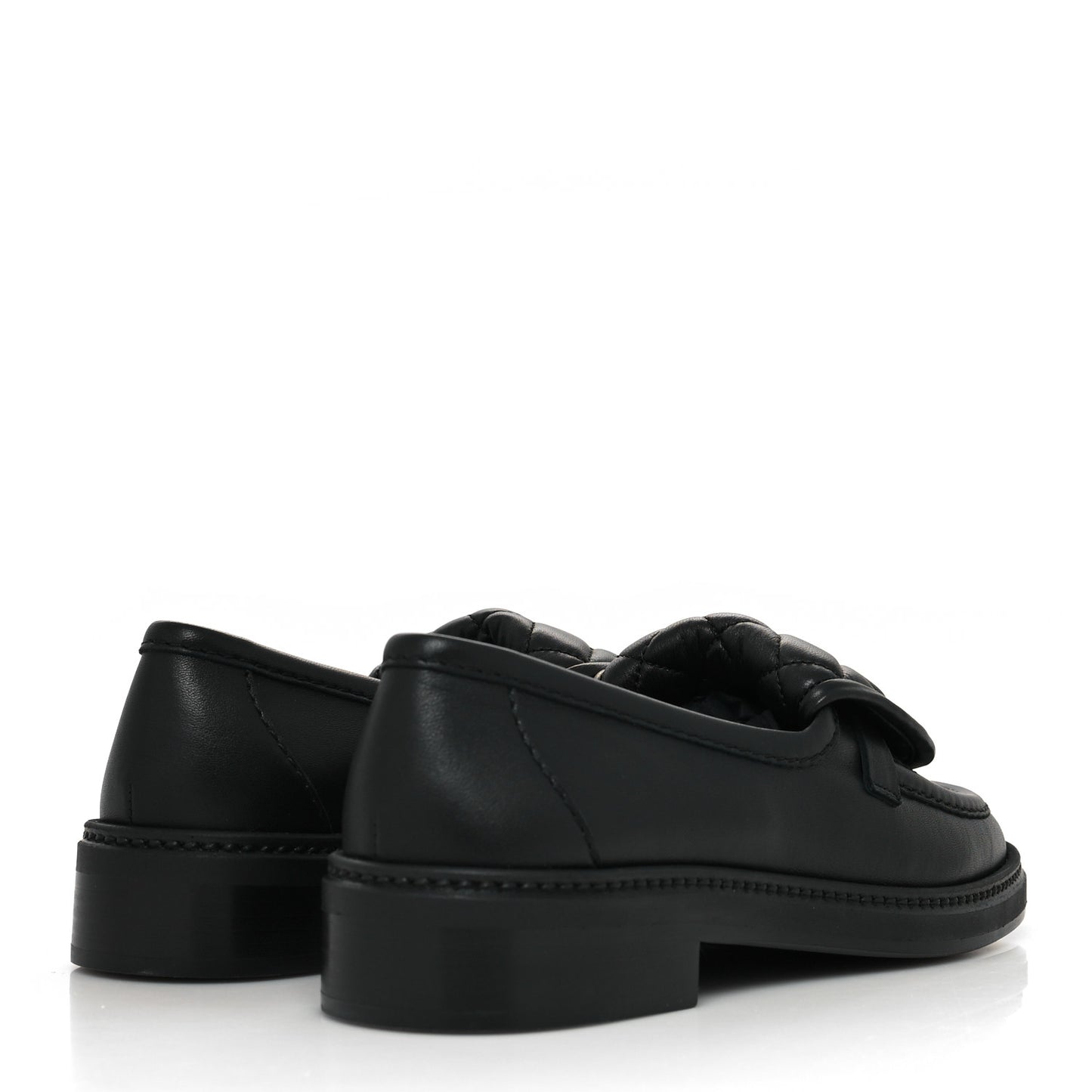 Lambskin Quilted CC Turnlock Loafers 36.5 Black