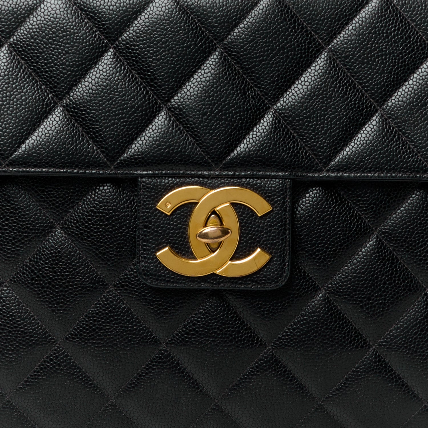 Chanel Caviar Quilted Briefcase Laptop Bag Black 10 of 12