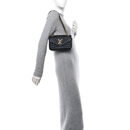 Louis Vuitton Calfskin LV New Wave Chain Bag Black 2 of 10