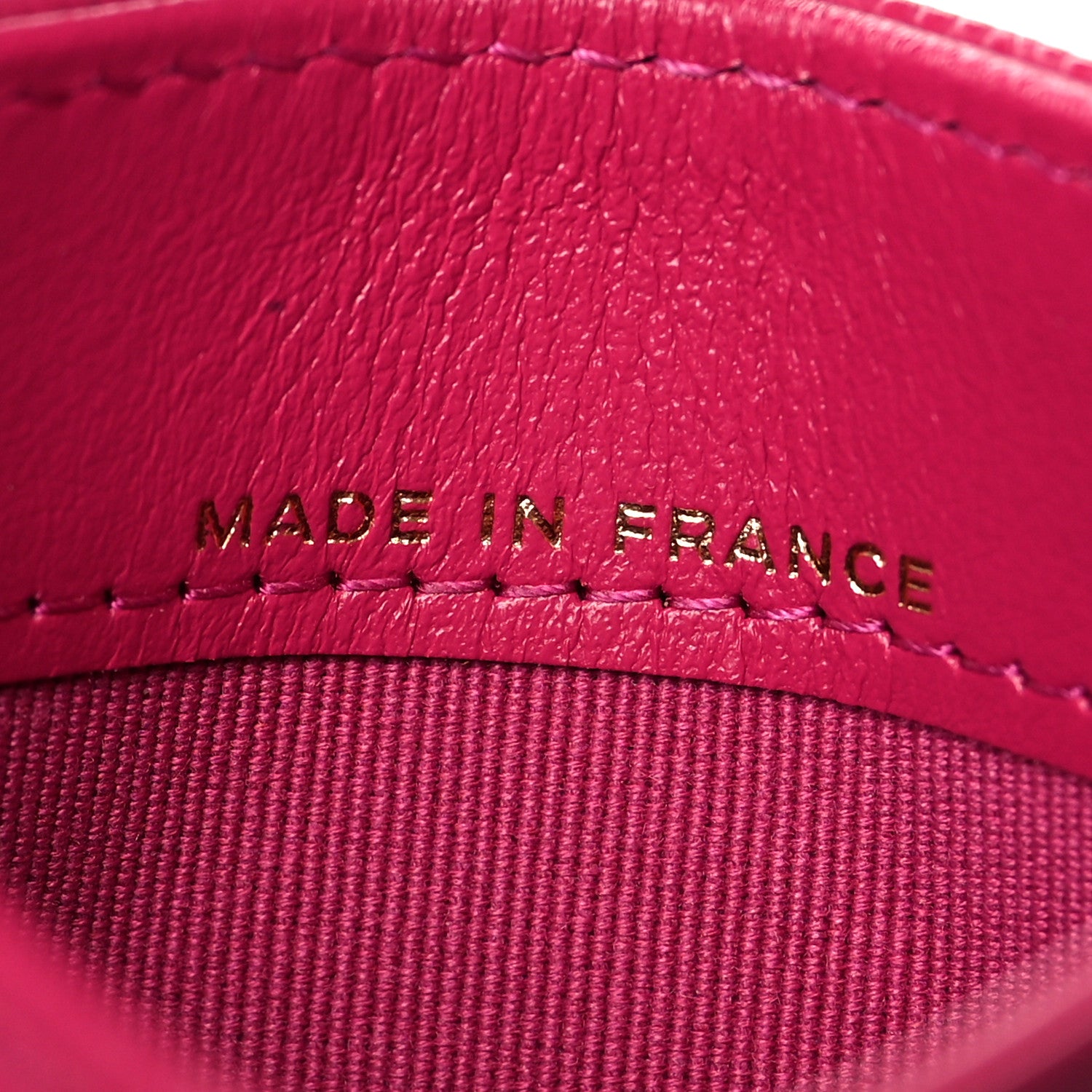Chanel Caviar Quilted Card Holder Fuchsia 7 of 9
