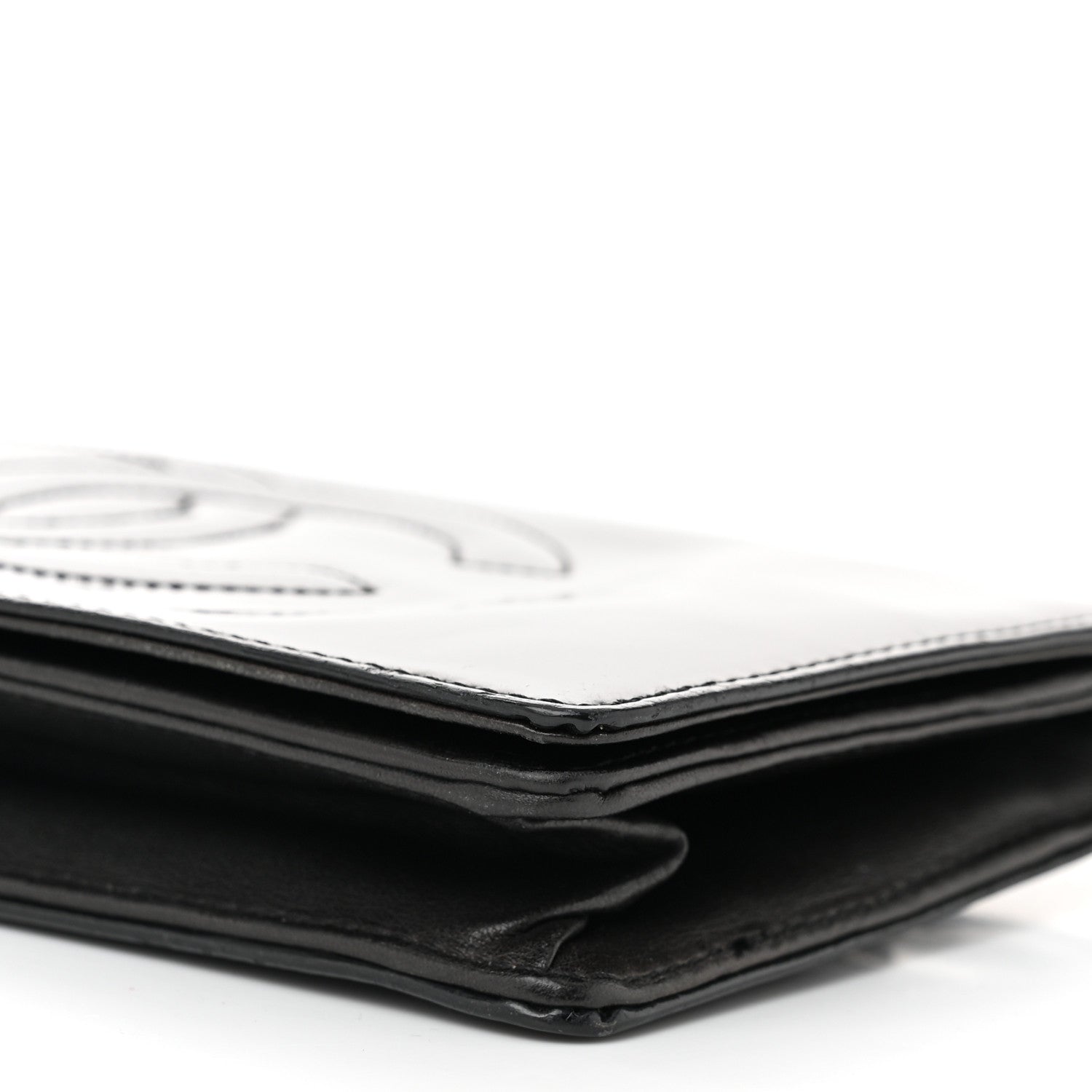 Chanel Patent Timeless CC Wallet On Chain WOC Black 10 of 10