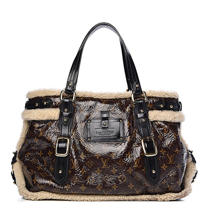 Louis Vuitton Patent Monogram Shearling Sac Thunder 1 of 18