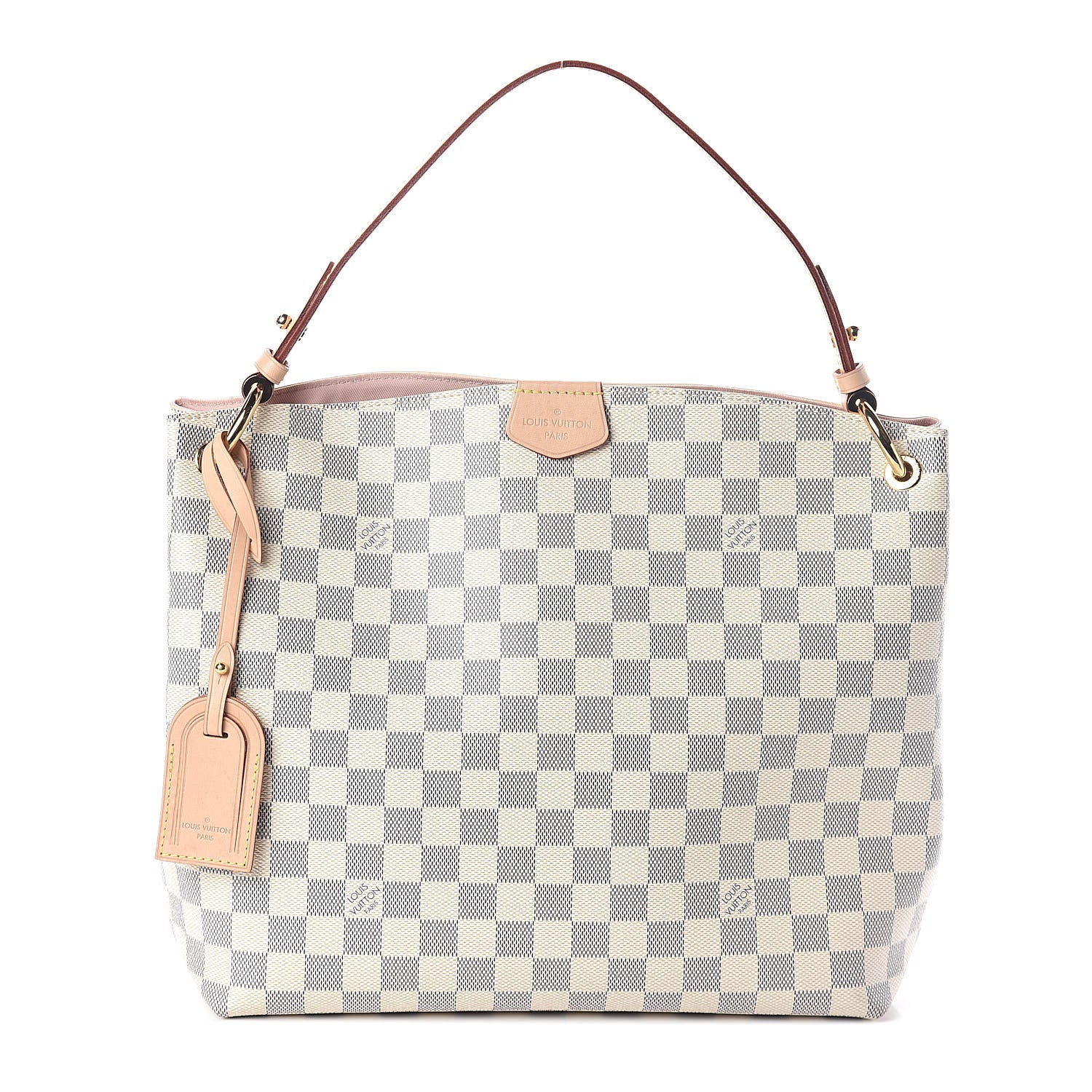 Louis Vuitton Damier Azur Graceful PM Rose Ballerine 1 of 12