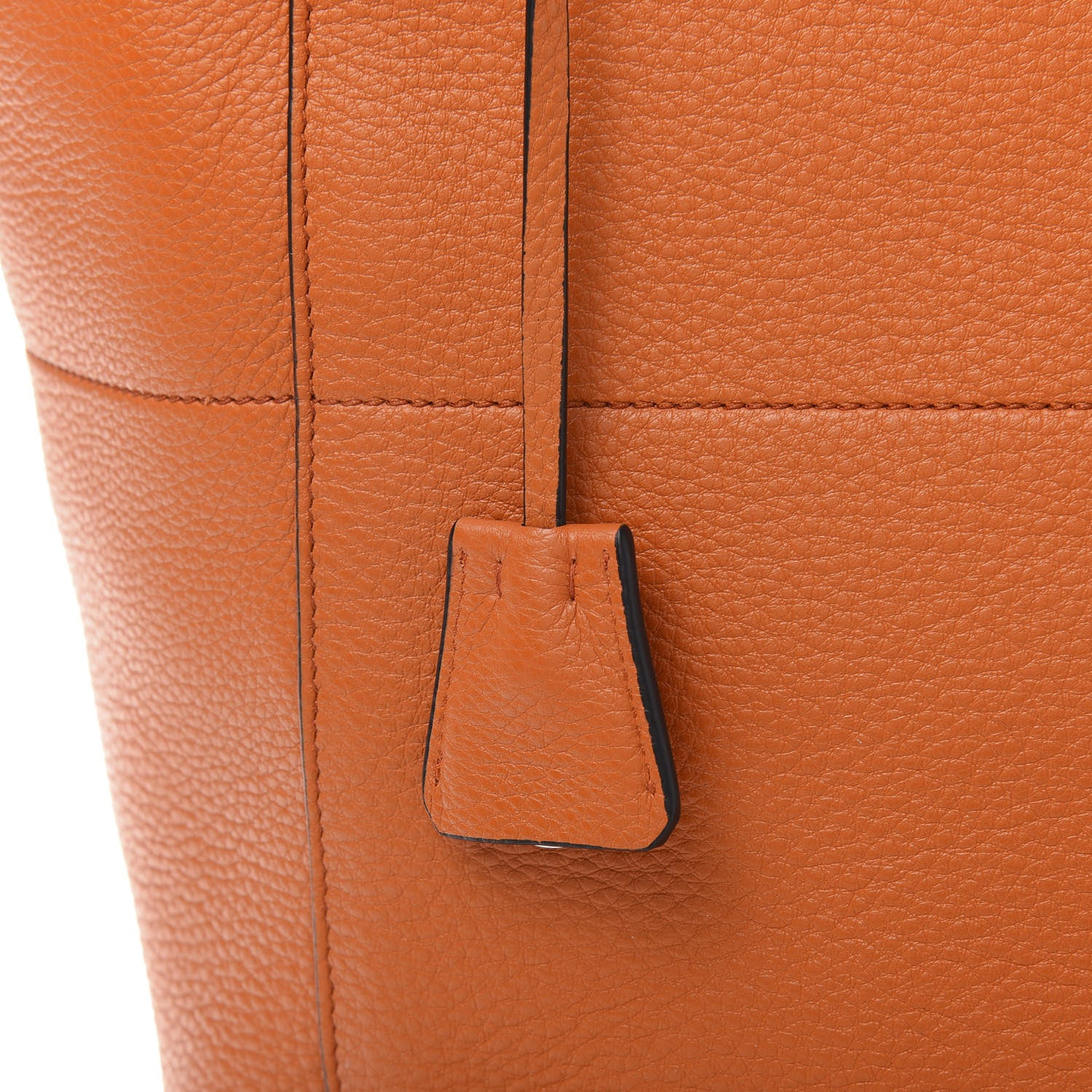 Prada Vitello Phenix Small Zip Shopping Tote Papaya 10 of 11