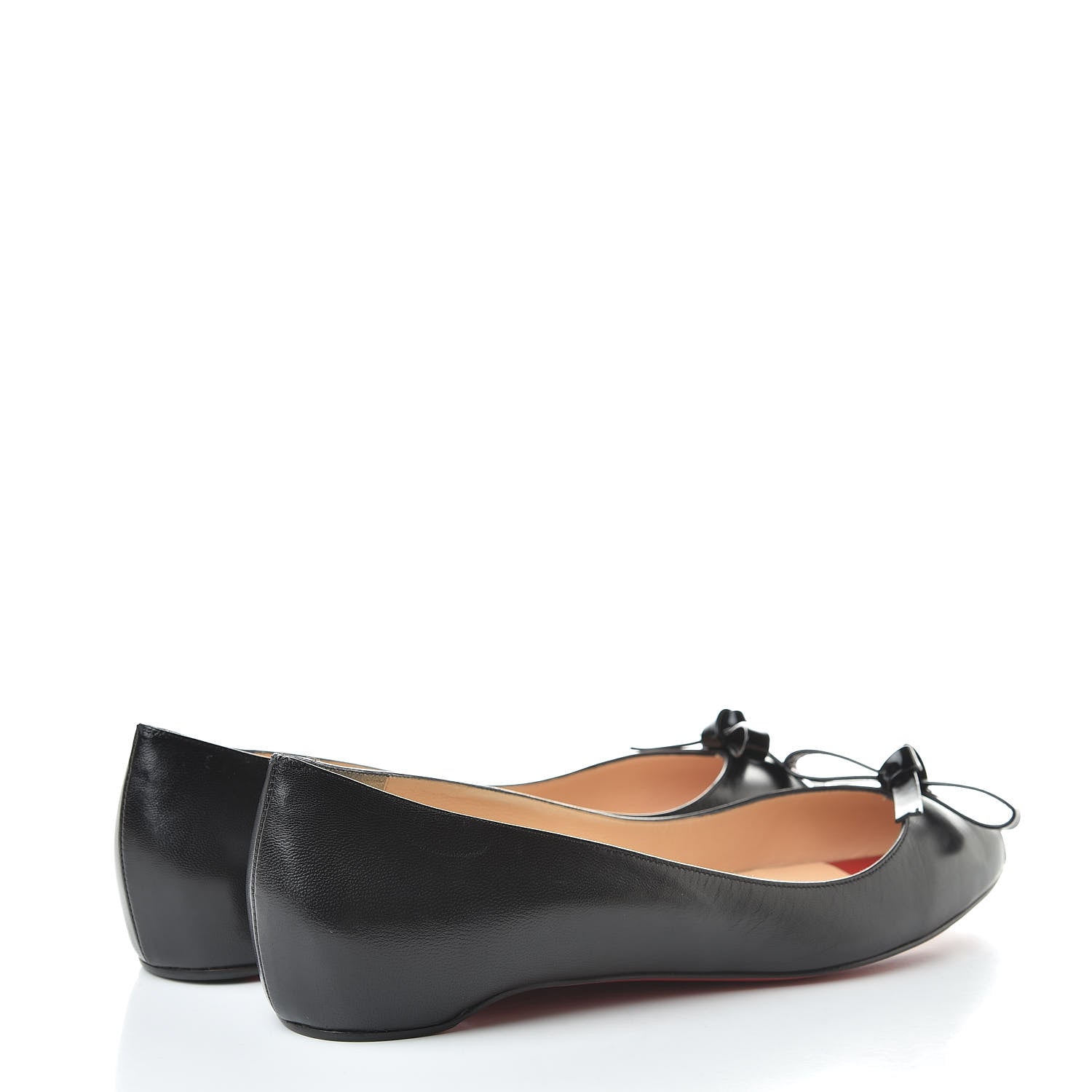Christian Louboutin Kid Patent Tibunodo Flats 38.5 Black 4 of 9