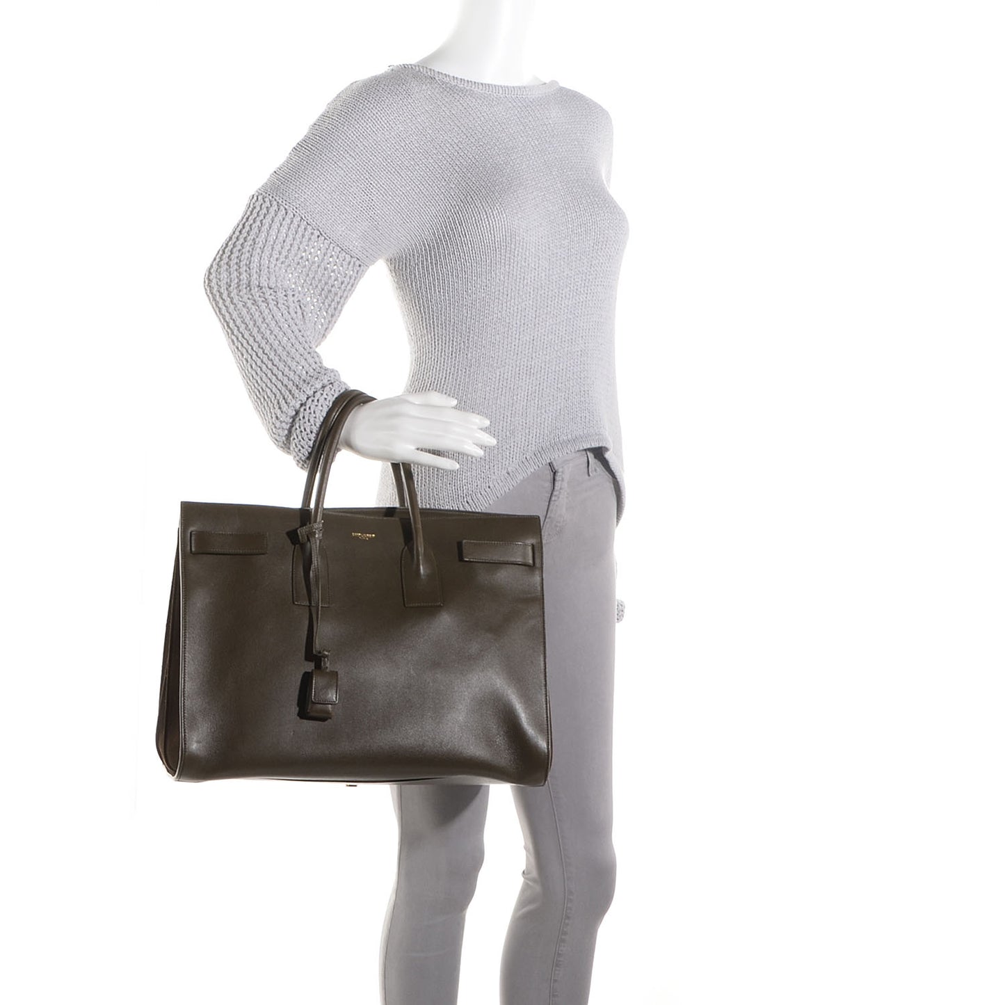 Leather Large Sac de Jour Carryall Mousse