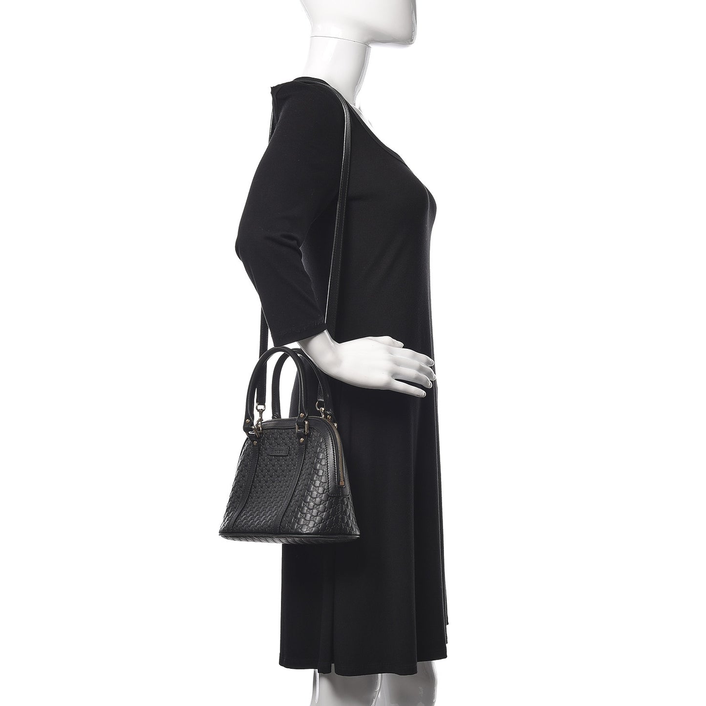 Microguccissima Mini Dome Bag Black