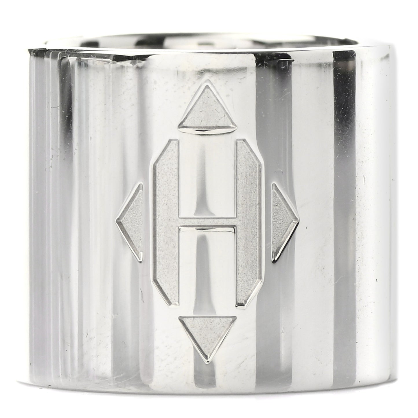 Palladium Diamante Scarf Ring