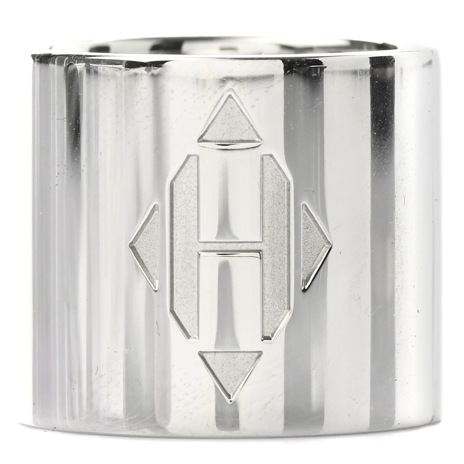 Hermes Palladium Diamante Scarf Ring 1 of 4