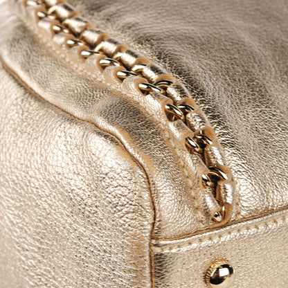 Chanel Metallic Goatskin Large Luxe Ligne Bowler Gold 21 of 22