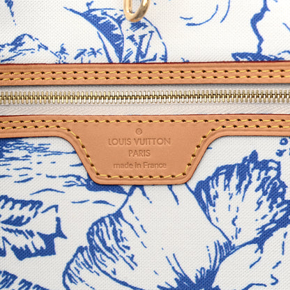 Louis Vuitton Monogram Tiles By The Pool 2.0 Neverfull MM Lagoon Blue 7 of 10