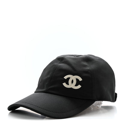 Chanel Cotton CC Cap Hat Black 1 of 9