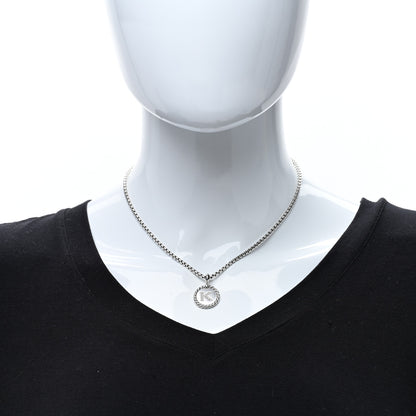 David Yurman Sterling Silver Diamond Initial K Charm Necklace 3 of 5
