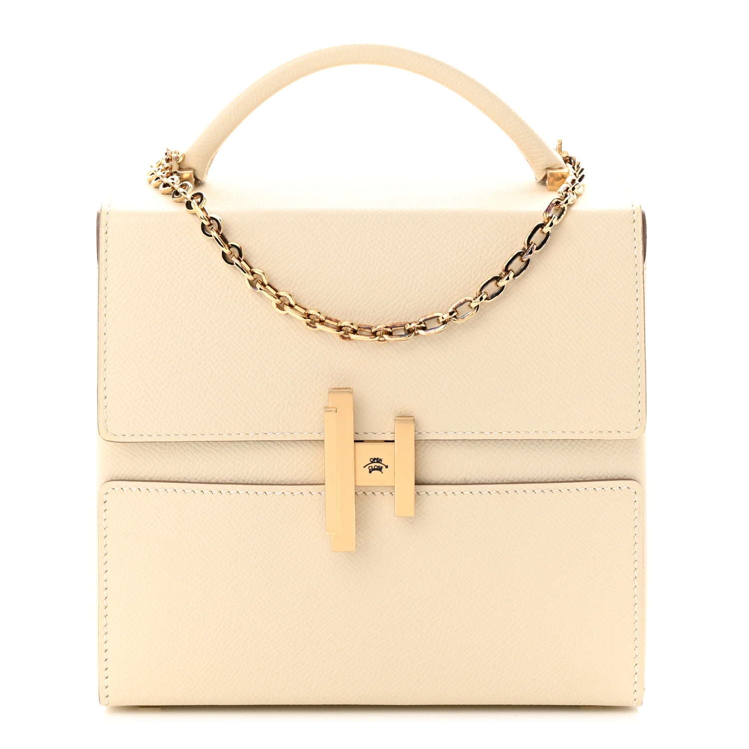 Hermes Epsom Cinhetic Boxy Top Handle Bag Craie 1 of 12