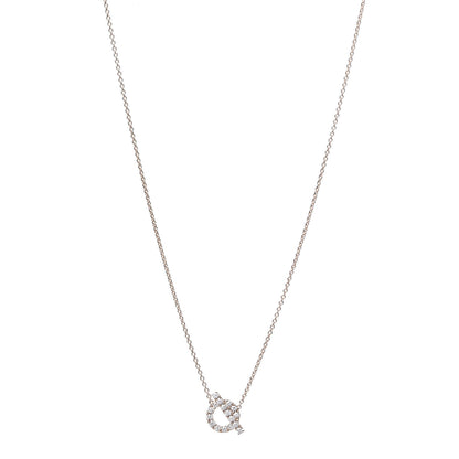 Hermes 18K Rose Gold Diamond Finesse Pendant Necklace 1 of 6