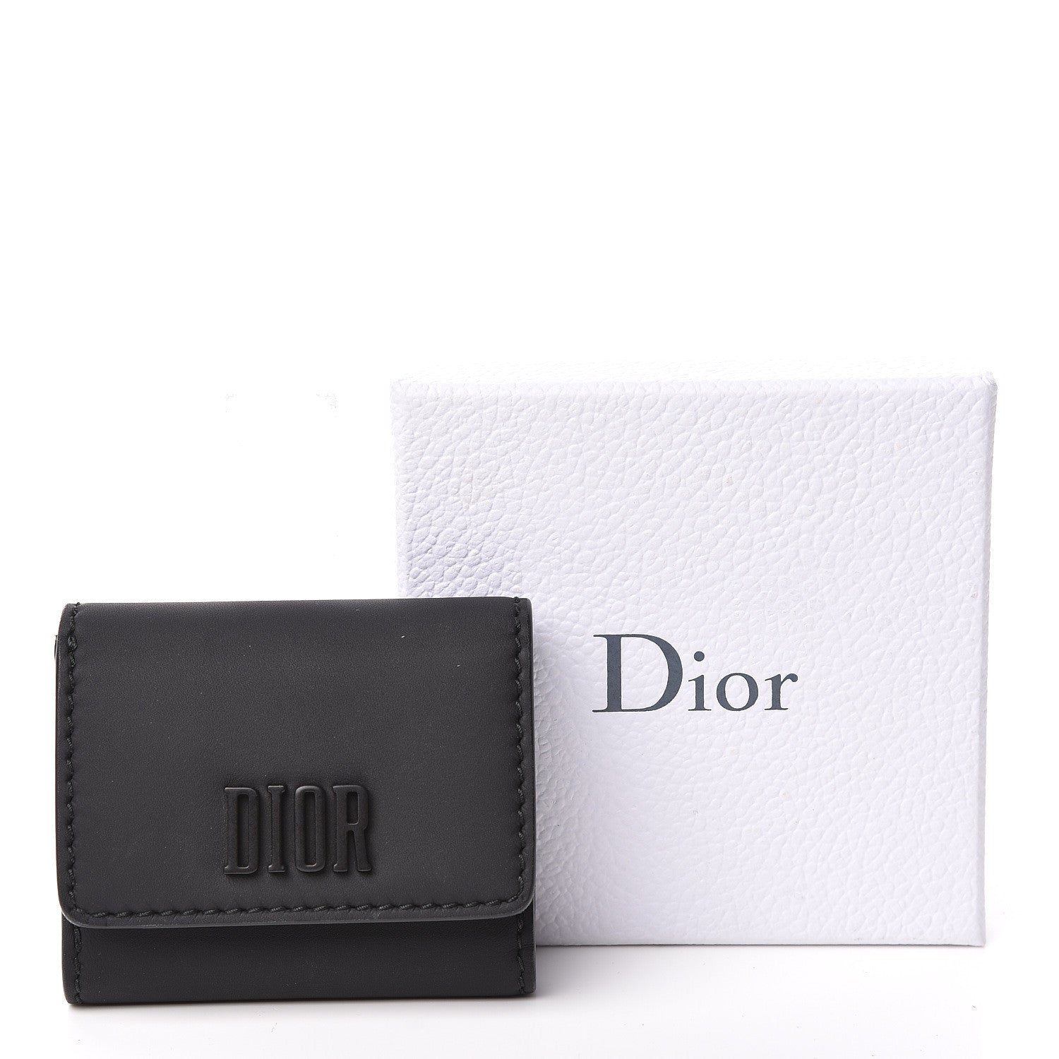 Christian Dior Ultra Matte Calfskin Medium Wallet Black 8 of 8