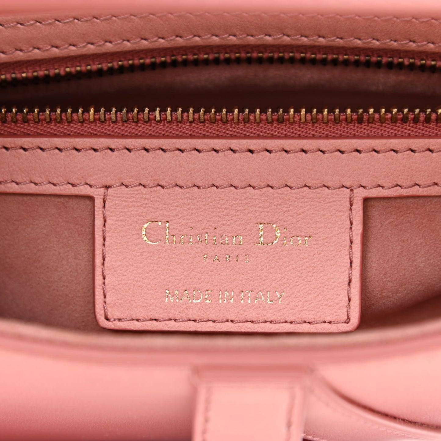 Gradient Calfskin Saddle Bag Pink