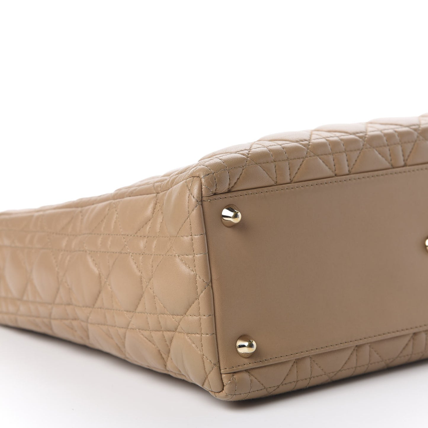 Lambskin Cannage Large Lady Dior Beige