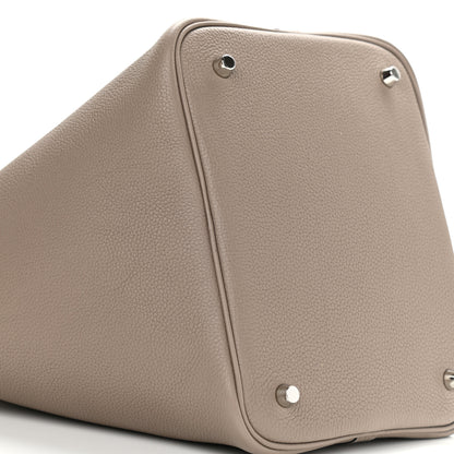 Hermes Taurillon Maurice Picotin Lock 22 MM Gris Asphalte 9 of 12