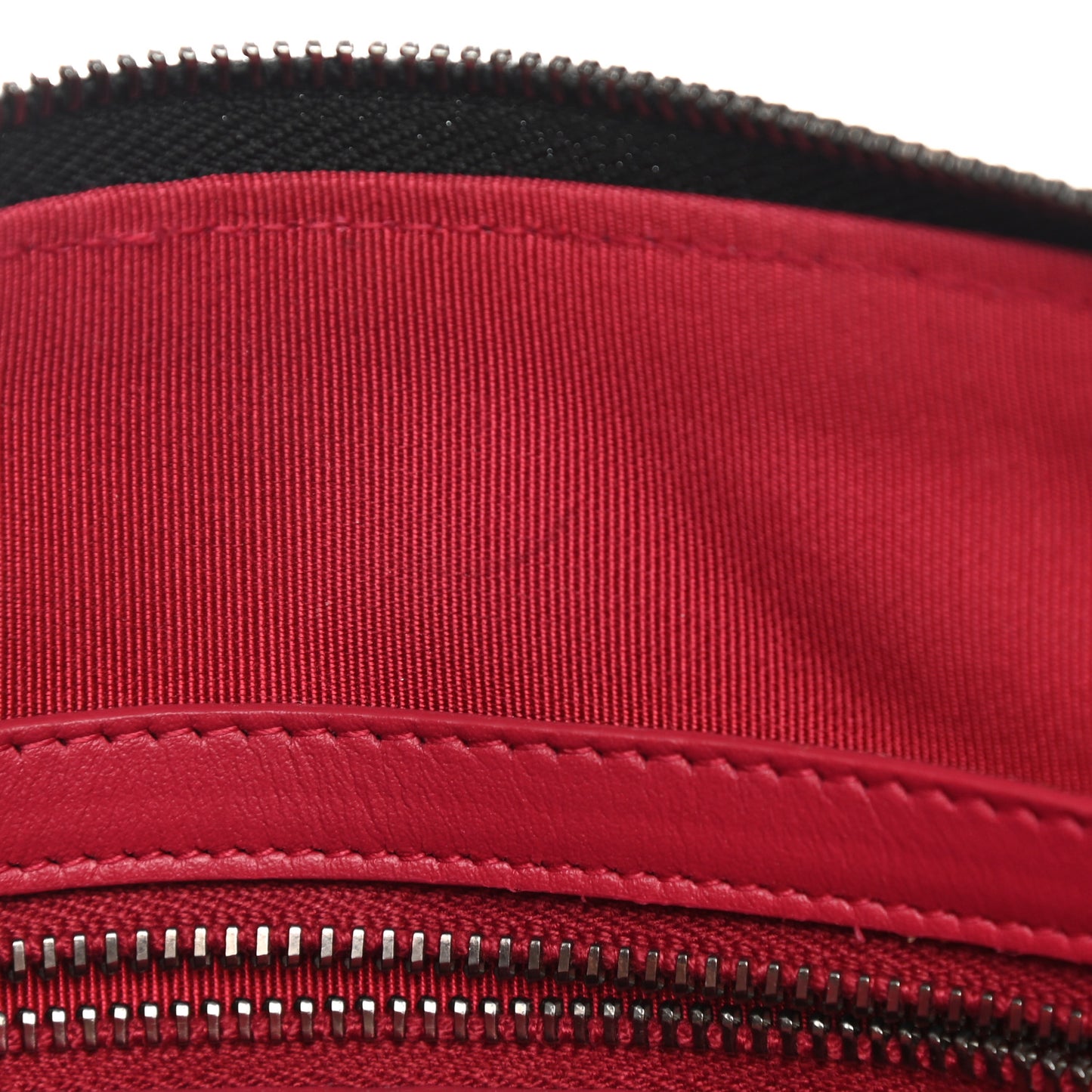 Aged Calfskin Quilted Medium Gabrielle Cosmetic Case Black