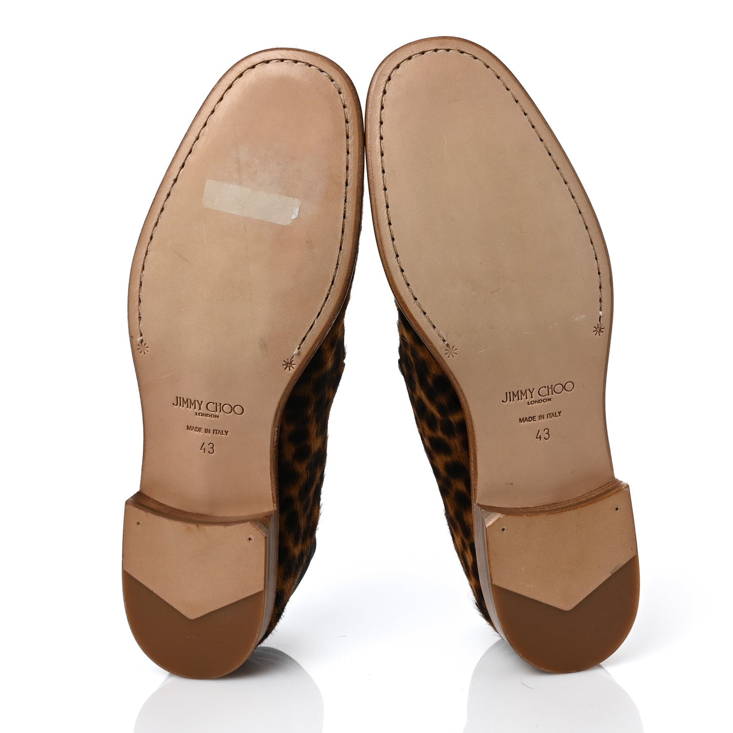 Mens Leopard Pony Fabric Sloane Loafers 43