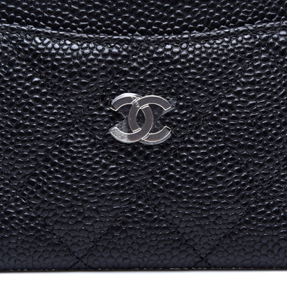 Chanel Caviar Quilted Card Holder Black 8 of 9