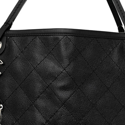Chanel Grained Calfskin Large Shopping Fever Tote Black 11 of 11