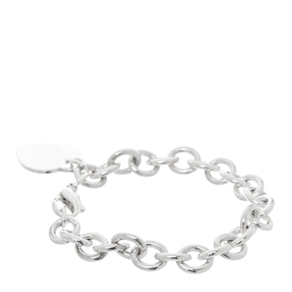 Tiffany Sterling Silver Heart Tag Charm Bracelet 2 of 4
