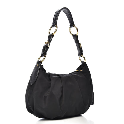Prada Tessuto Nylon Shoulder Bag Black 3 of 8