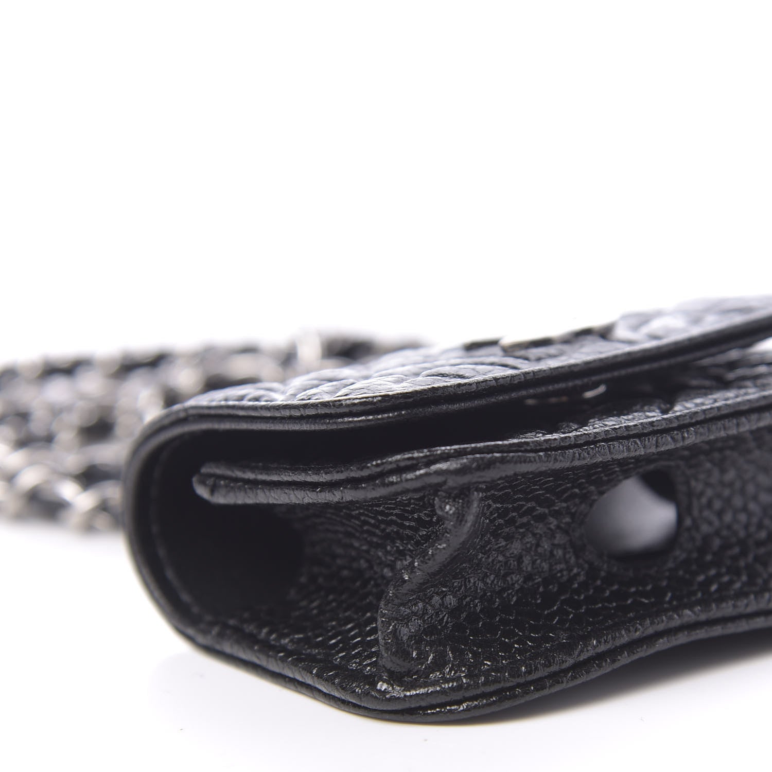 Chanel Caviar Camellia Embossed Airpods Pro Case Black 9 of 10
