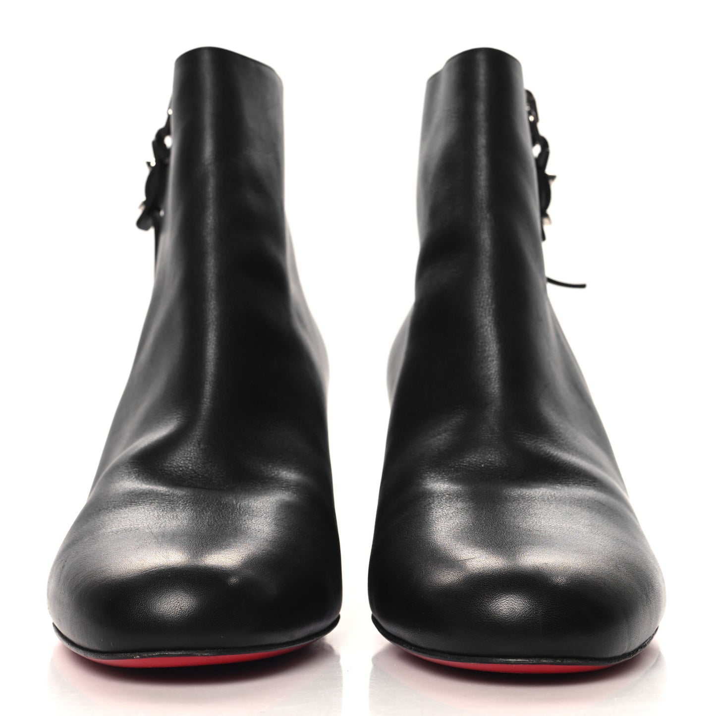 Calfskin Ziptotal 55 Ankle Boots 41.5 Black