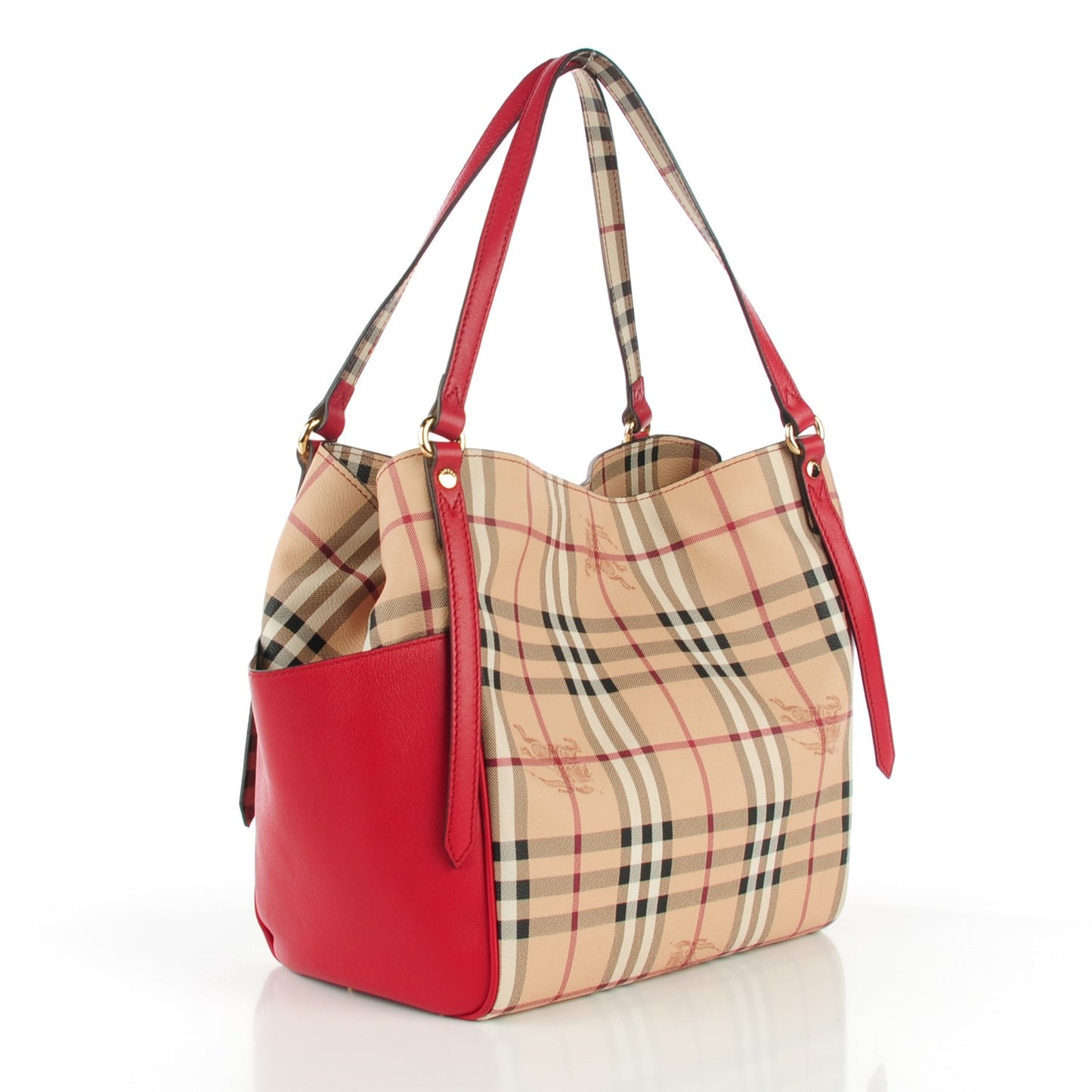 Haymarket Check Small Canterbury Tote Military Red