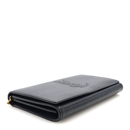Saint Laurent Calfskin Monogram Belle de Jour Chain Clutch Black 4 of 9