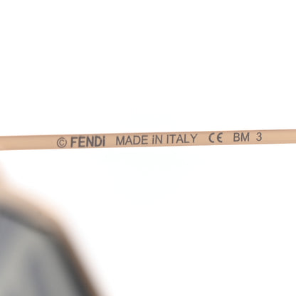 Fendi Metal Eyeline Aviator Sunglasses FF M0021/S Gold 6 of 7