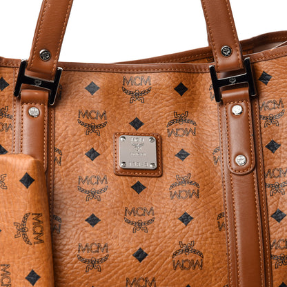 MCM Visetos Shopping Tote Cognac 11 of 11