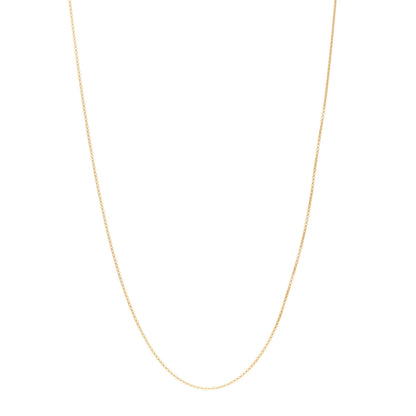 David Yurman 18K Yellow Gold 1mm Box Chain Necklace 1 of 4
