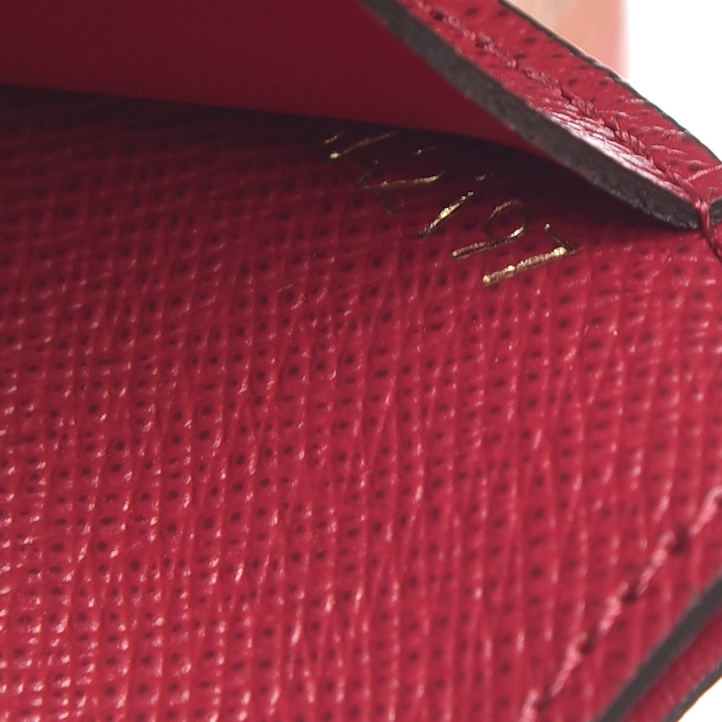 Calfskin Jeanne Wallet Insert Fuchsia