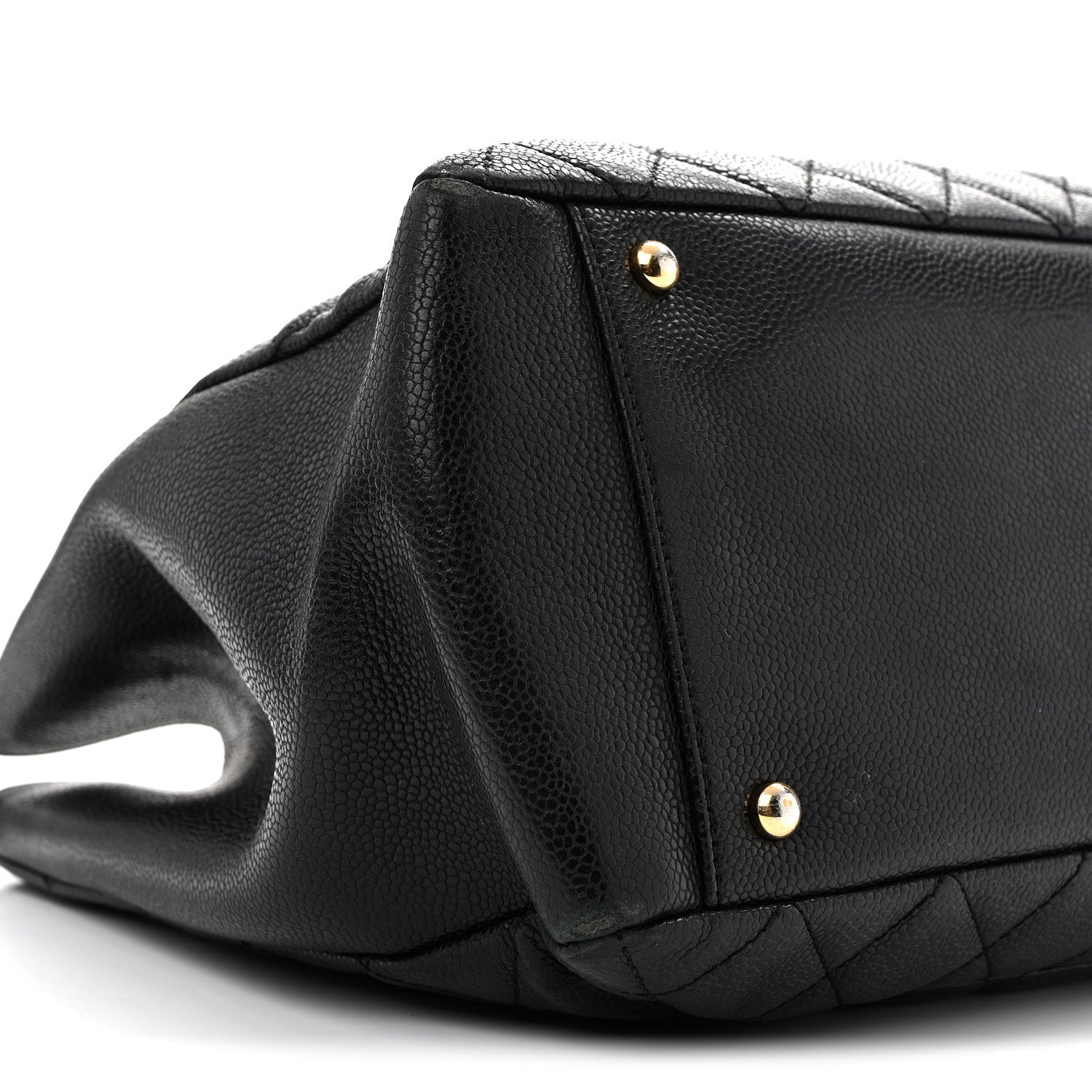 Chanel Caviar Quilted XL Grand Shopping Tote GST Black 9 of 16