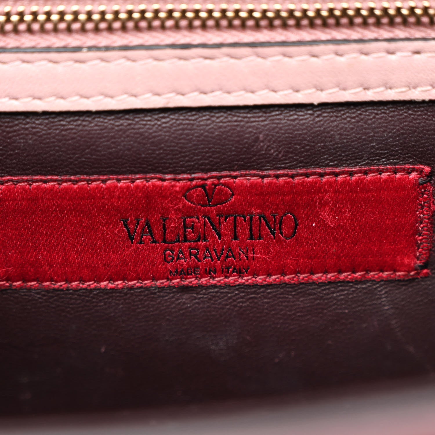 Valentino Garavani Vitello Tri-Color Medium Glam Lock Rockstud Flap Rubin Water Rose Marine 6 of 9