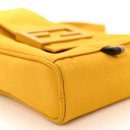 Fendi Econyl Nylon Cuoio Romano Monochrome Baguette Crossbody Phone Pouch Sunflower 9 of 10