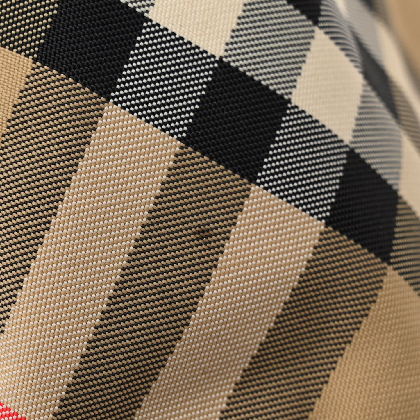 Nylon Vintage Check Sonny Bum Bag Archive Beige Black