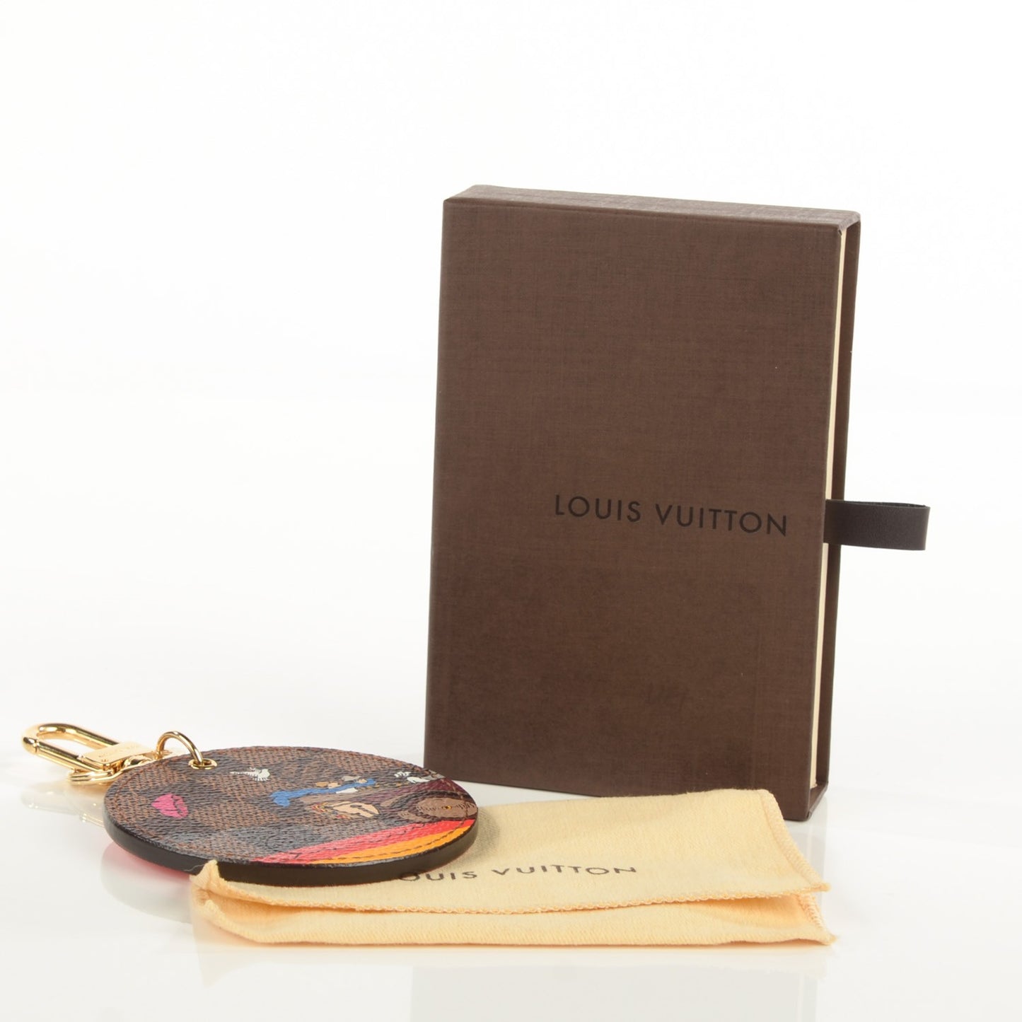 Damier Ebene 2015 Christmas Animation Bag Charm Key Ring