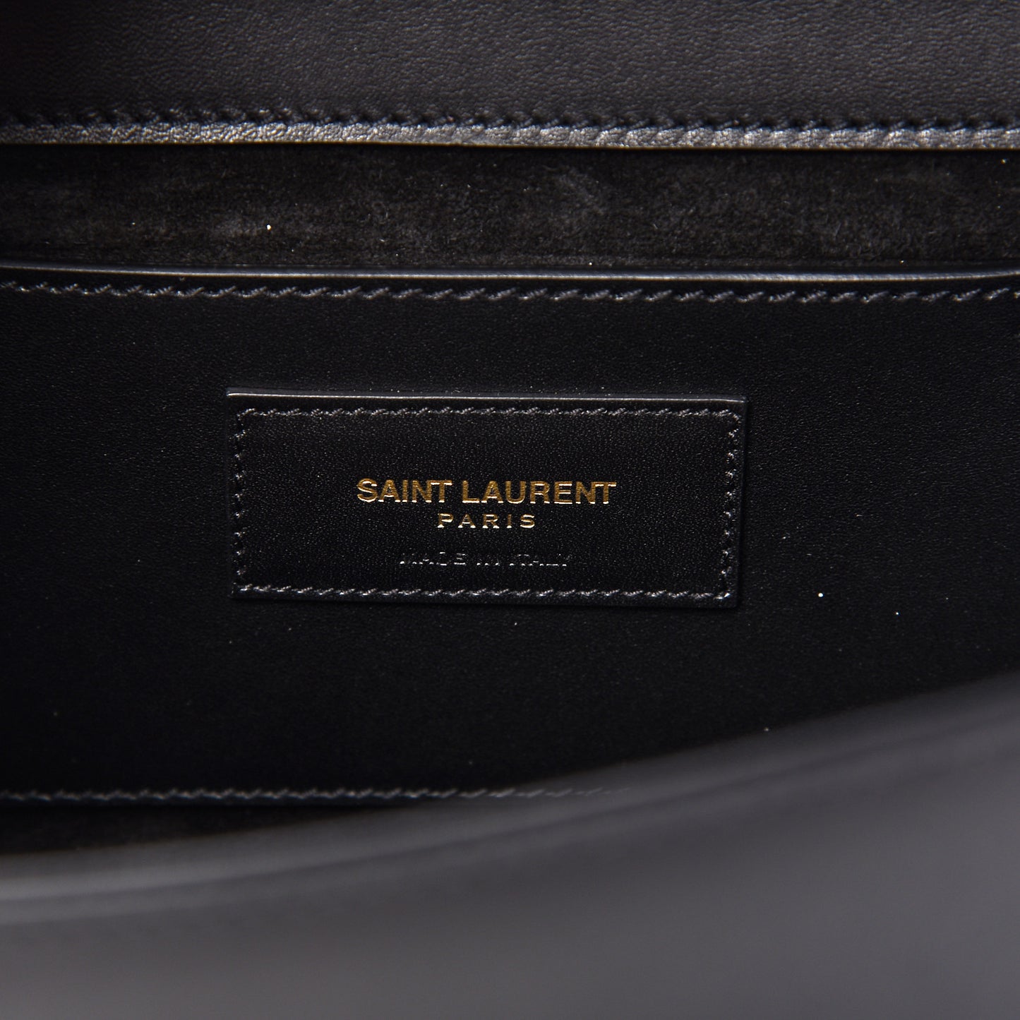 Smooth Calfskin Medium Classic Monogram Kate Tassel Satchel Black