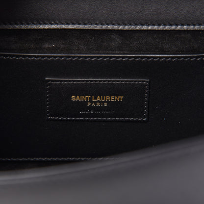 Saint Laurent Smooth Calfskin Medium Classic Monogram Kate Tassel Satchel Black 8 of 8