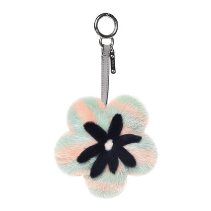 Fendi Mink Fur Vitello Dolce Pequin Flowerland Bag Charm Nausica Medea 1 of 4