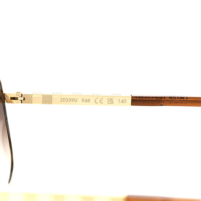 Louis Vuitton Metal Attitude Pilote Sunglasses Z0339U Gold 6 of 7