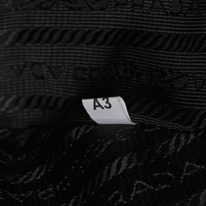 Prada Jacquard Calfskin Triangolo Symbole Embroidered Mini Triangle Double Bag Black Ciliegia 7 of 10