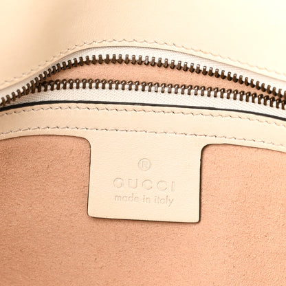 Gucci Calfskin Matelasse Small GG Marmont Shoulder Bag White 6 of 10