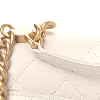Chanel Grained Calfskin Small Stitched Flap White 6 of 6