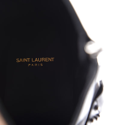 Saint Laurent Calfskin Studded Mens Wyatt Harness Boots 41 Black 8 of 11